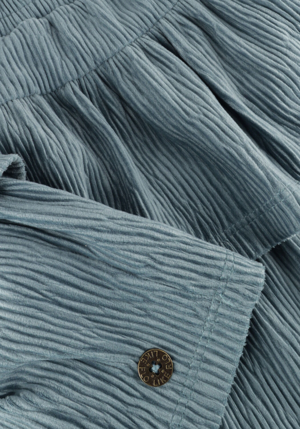 Blaue LIKE FLO Minirock HILA VELVET SKIRT - large