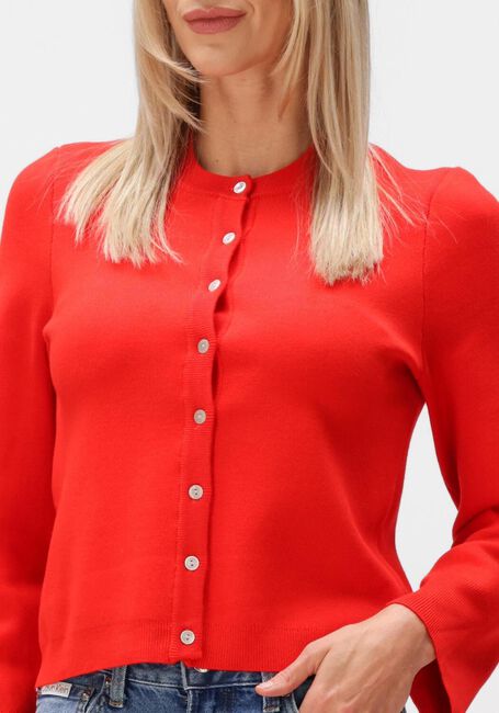 Rote Y.A.S. Strickjacke YASEENA LS KNIT CARDIGAN - large
