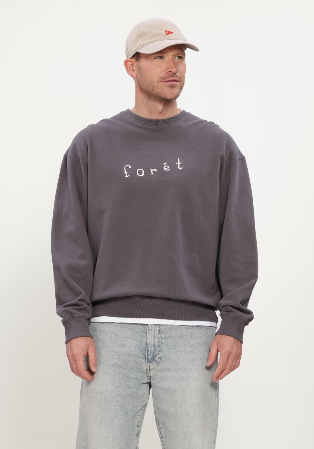 Graue FOR&Eacute;T Sweatshirt ROPE SWEATSHIRT - large