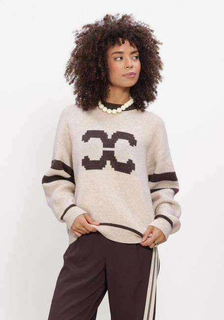 Beige CO'COUTURE Pullover ROWCC COCO LOGO KNIT - large