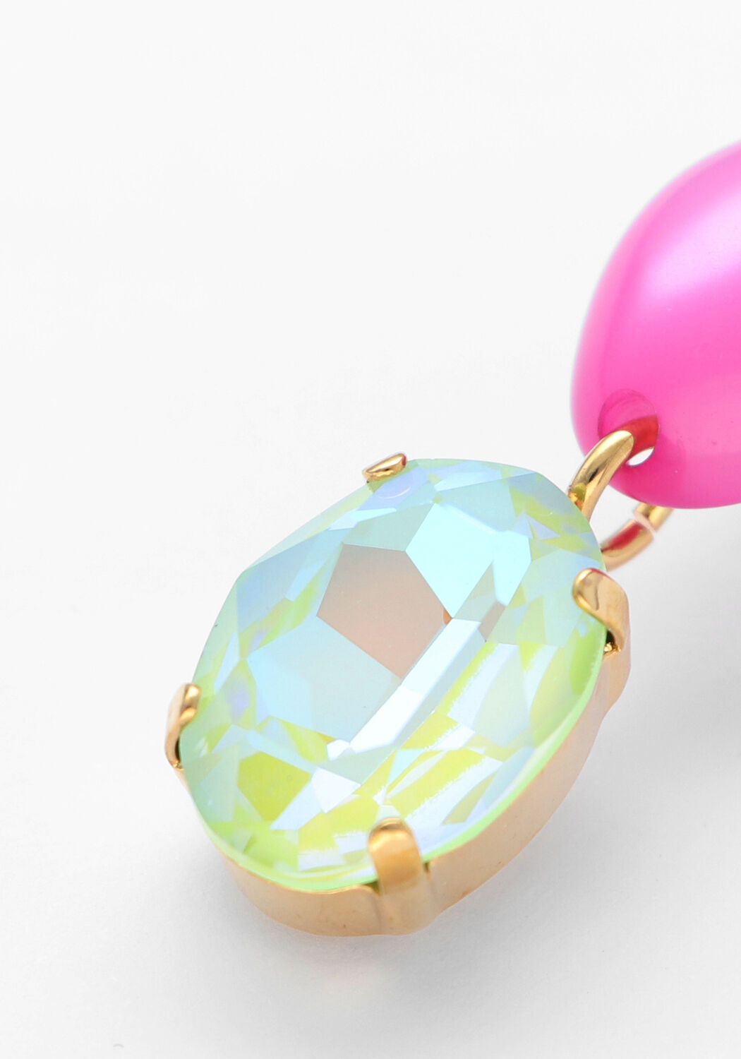 Fuchsie LOTT. GIOIELLI Schmuck CE SW OVAL WITH OVAL STRASS PENDANT M - large