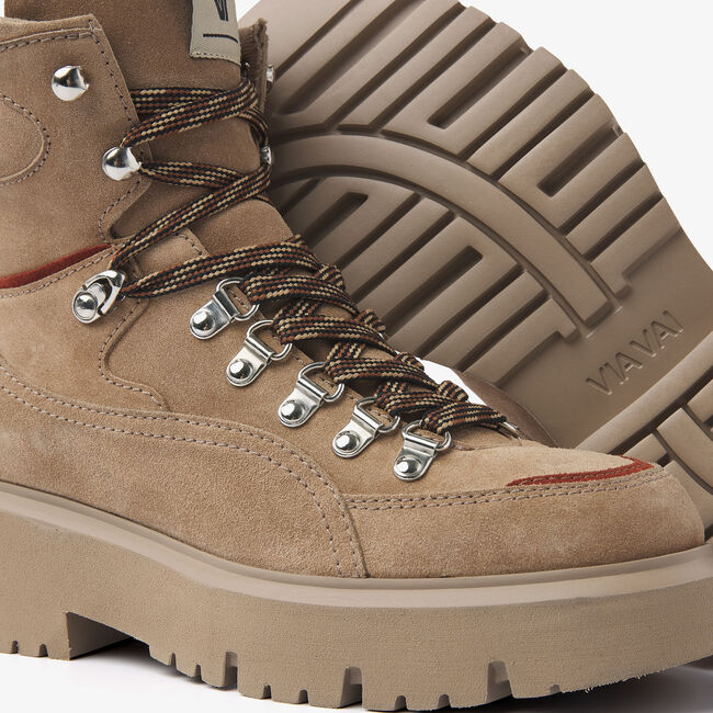 Beige VIA VAI Schn&uuml;rboots ZIVA STATE - large