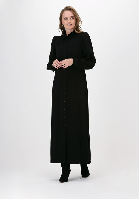Schwarze SELECTED FEMME Maxikleid SLFMINA LS MAXI SHIRT DRESS BL - large