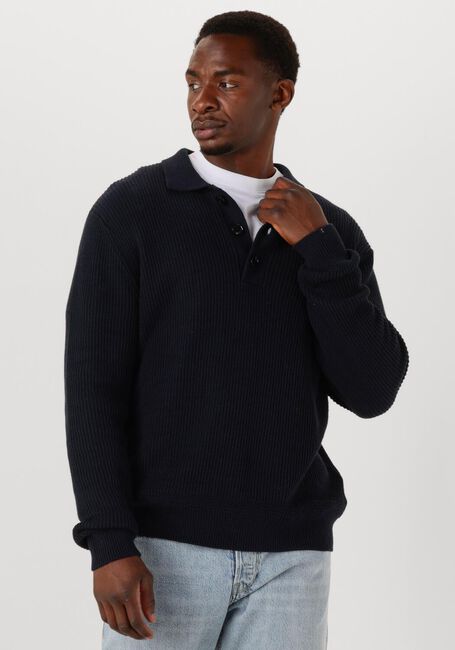 Dunkelblau BUTCHER OF BLUE Pullover GALWAY POLO LS - large