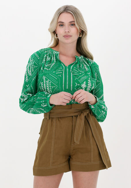 Grüne LOUIZON Blusen HEXAG TOP - large
