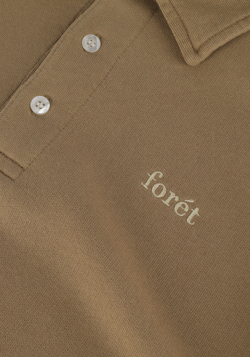 Sand FOR&Eacute;T Pullover HERB POLO SWEATSHIRT - large