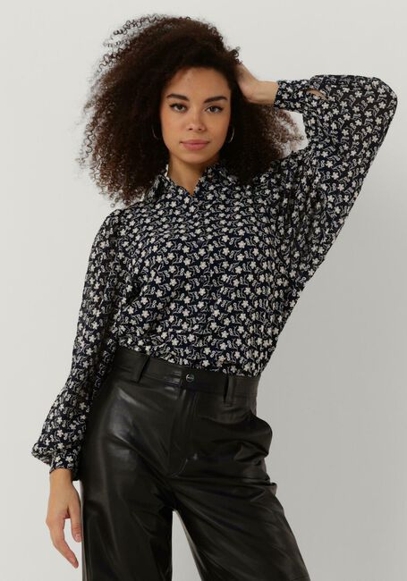 Blaue FREEBIRD Blusen WV-ZIGZAG-JACQ-PES-23-3 - large