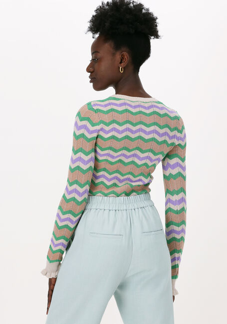 Grüne NEO NOIR Pullover NELLE CHEVRON KNIT - large
