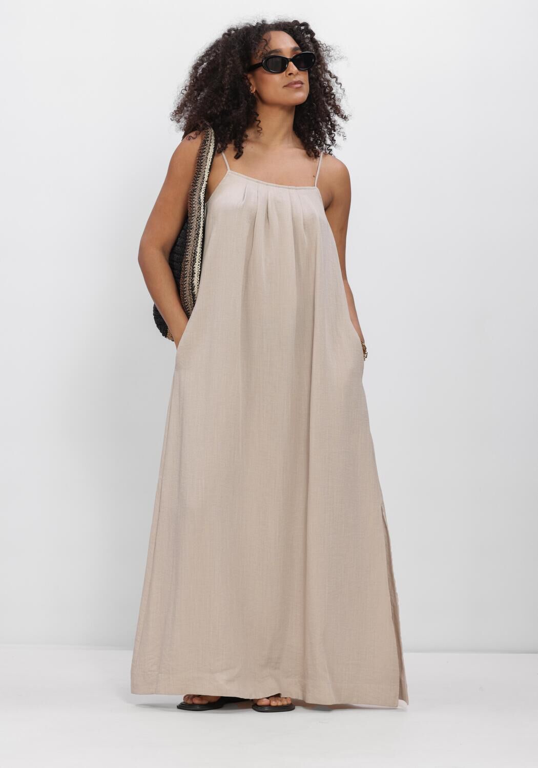 Beige CO'COUTURE Maxikleid EVACC STRAP DRESS - large
