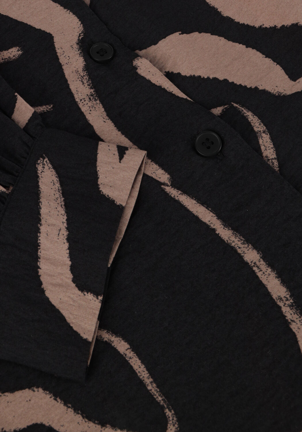 Schwarze OBJECT Minikleid OBJJACIRA L/S V-NECK SHORT DRESS - large