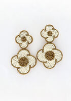 Goldfarbene NOTRE-V Ohrringe X FLORINE - FLOR DE ORO - medium