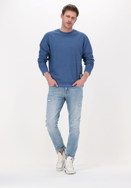 Blaue SCOTCH & SODA Sweatshirt GARMENT-DYED INTERLOCK FELPA SWEATSHIRT - large
