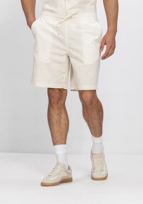Ecru LACOSTE Kurze Hose RELAXED FIT WAFFLE TEXTURE SHORTS - large