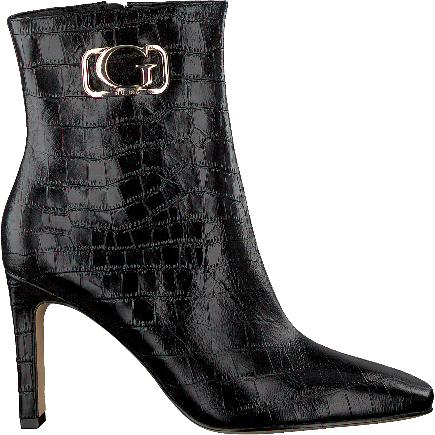 Schwarze GUESS Stiefeletten BEVELYN2 | Omoda