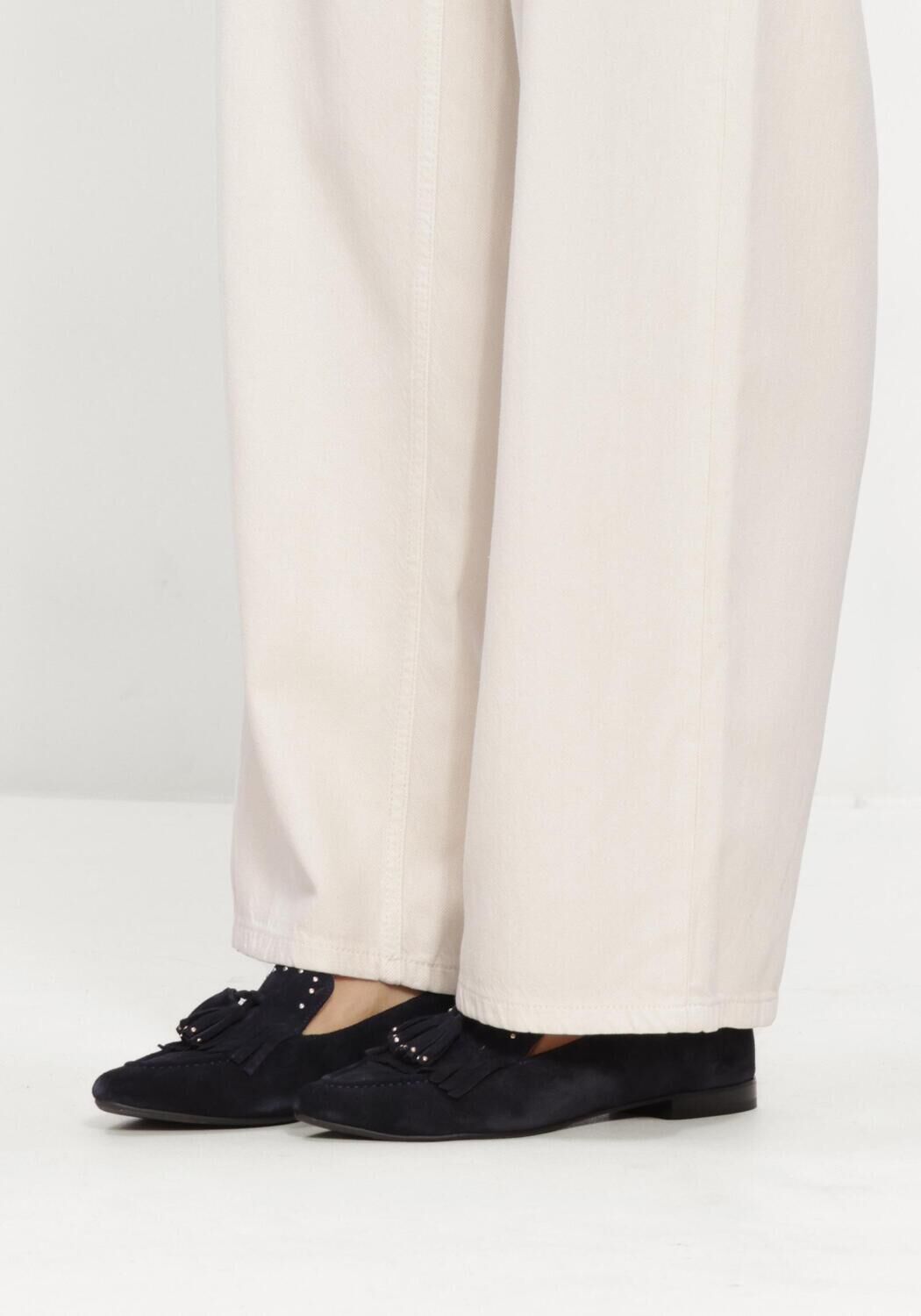 Blaue STEFANO LAURAN Loafer 4660 - large