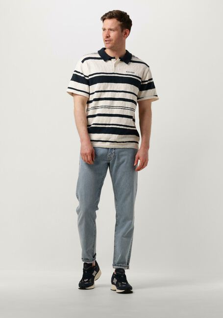 Nicht-gerade weiss ANERKJENDT Polo-Shirt AKSOFUS STRIPE S/S KNIT - large