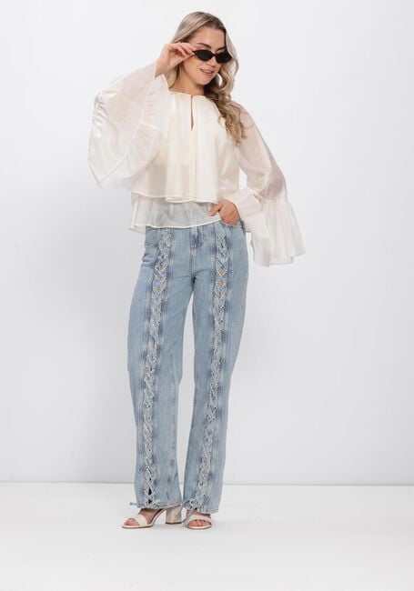 Hellblau LIU JO Straight leg jeans ECS PANT FLARE OCCHIELLI - large