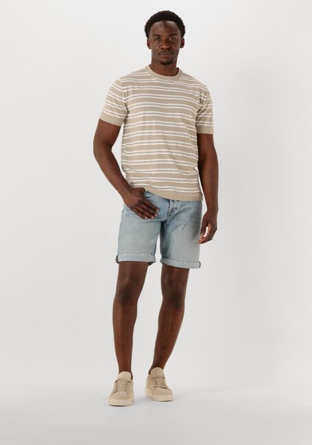 Beige DSTREZZED T-shirt NEREO TEE - large