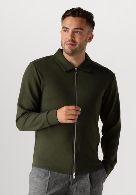 Grüne SELECTED HOMME Strickjacke SLHEMANUEL SOFT FULL ZIP SWEAT NOOS - large