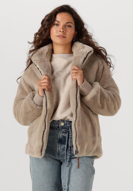 Beige MOSCOW Fake-Fur-Jack 08-08-EVELYN-3 - large