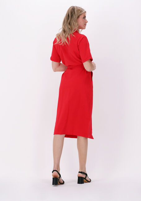 Rote CC HEART Midikleid LINEN SAFARI DRESS - large