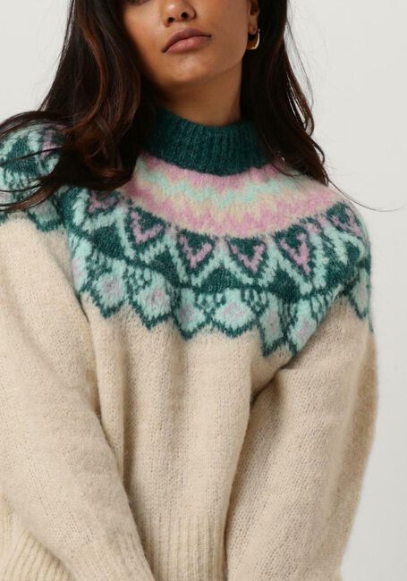 Beige Y.A.S. Pullover YASICE LS KNIT PULLOVER - large