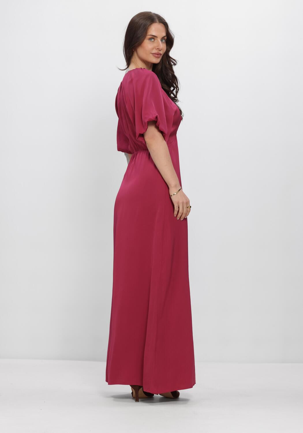 Rote SELECTED WOMEN Maxikleid SLFLAURINA REGULAR 2/4 ANKLE DRESS - large