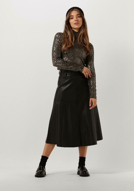Schwarze BRUUNS BAZAAR Midirock VEGANI IMMA SKIRT - large