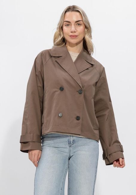Braune SELECTED WOMEN Jack SLFNEW CILO SHORT TRENCHCOAT - large