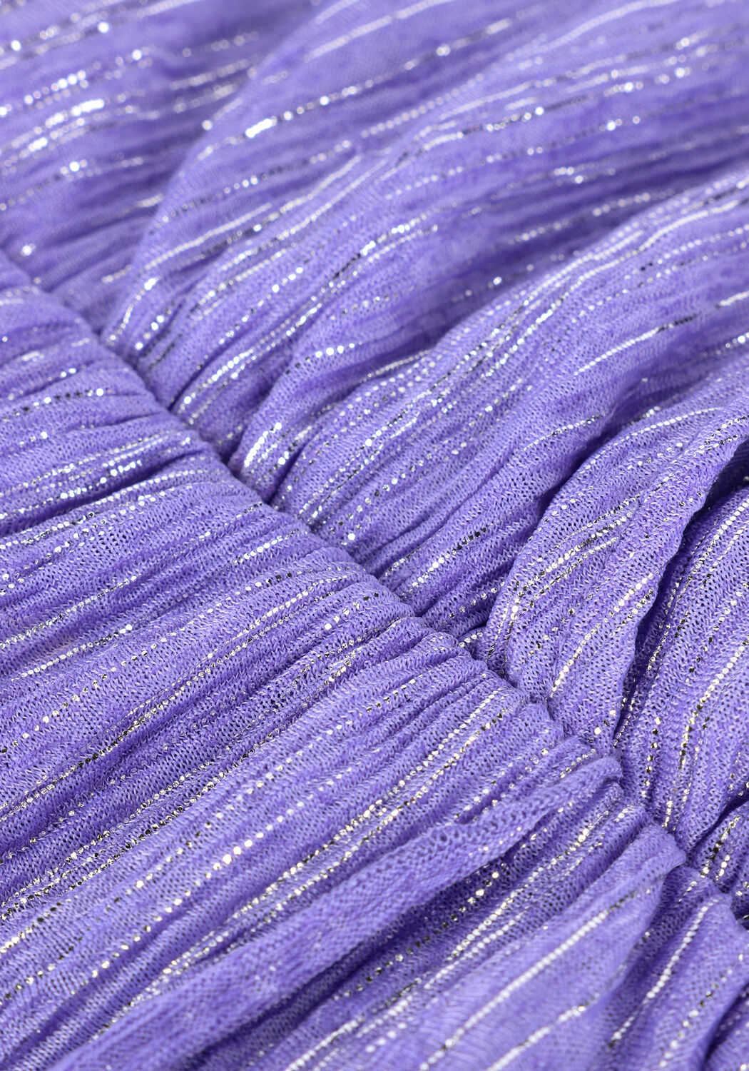 Lila ALIX THE LABEL Minikleid KNITTED LUREX MESH DRESS - large