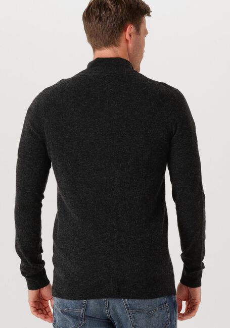 Dunkelgrau LYLE & SCOTT Pullover LAMBSWOOL BLEND QUARTER ZIP JUMPER - large