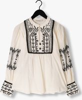 Nicht-gerade weiss SUMMUM Tunika TOP COTTON VOILE WITH CONTRAST COLER EMBROIDERY