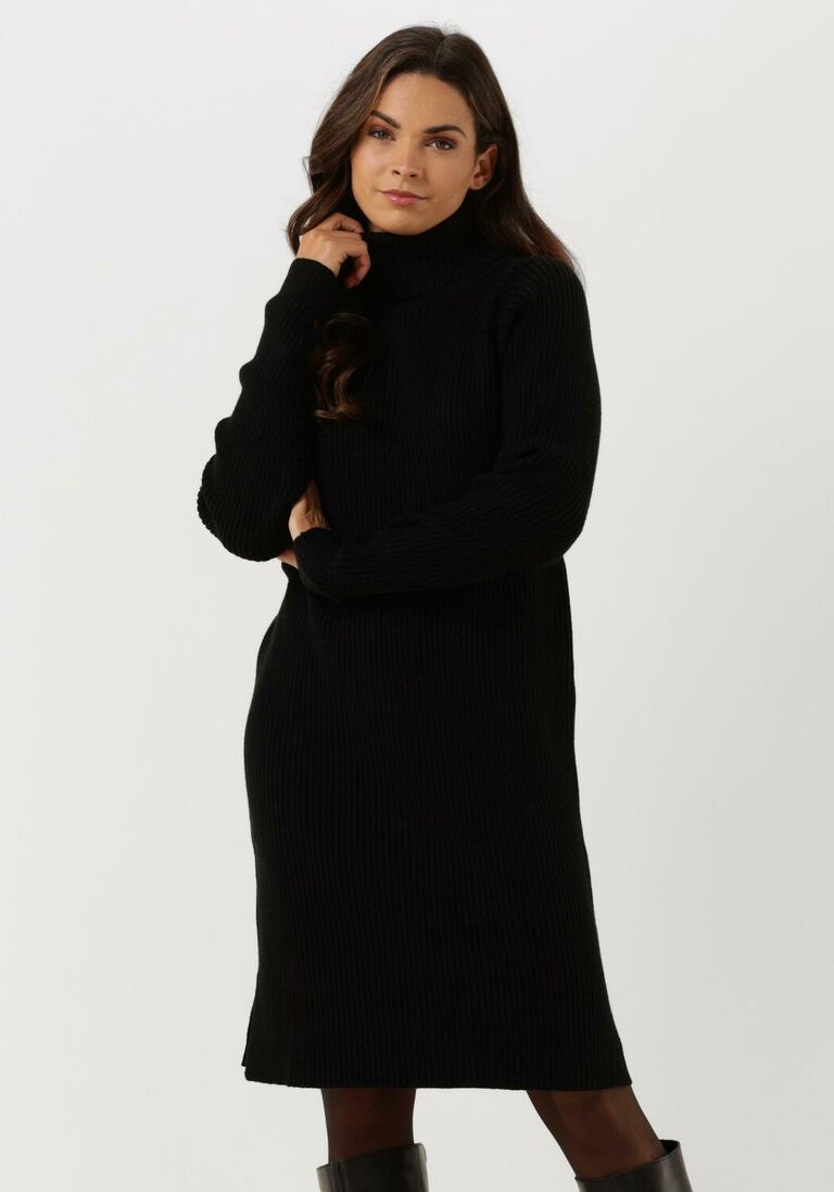 schwarze minus minikleid ava knit turtleneck dress