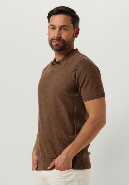 Braune DSTREZZED Polo-Shirt DS_MERCURY SHORT SLEEVE POLO - large