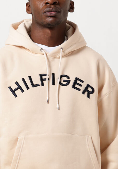 Beige TOMMY HILFIGER Sweatshirt HILFIGER ARCHED HOODY - large
