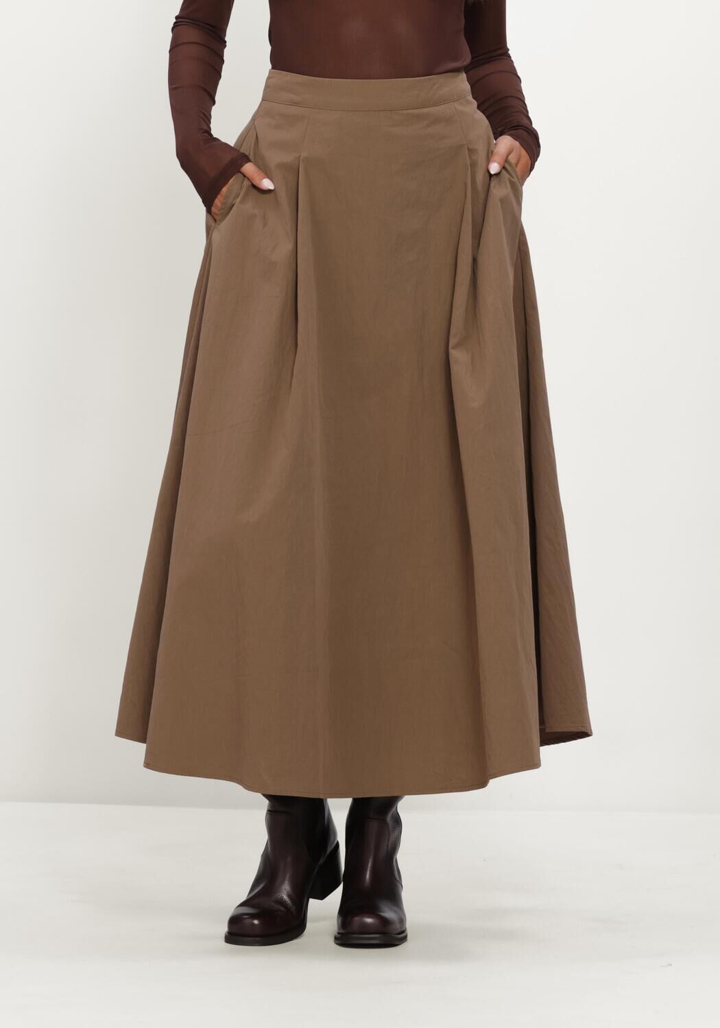 Braune MINUS Midirock MSROSEA MIDI SKIRT - large