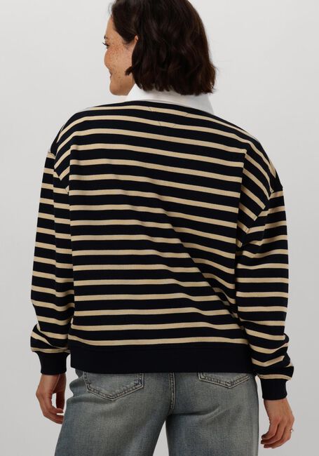 Dunkelblau TOMMY HILFIGER Sweatshirt REG STP GOLD BTN POLO SWTSHRT - large