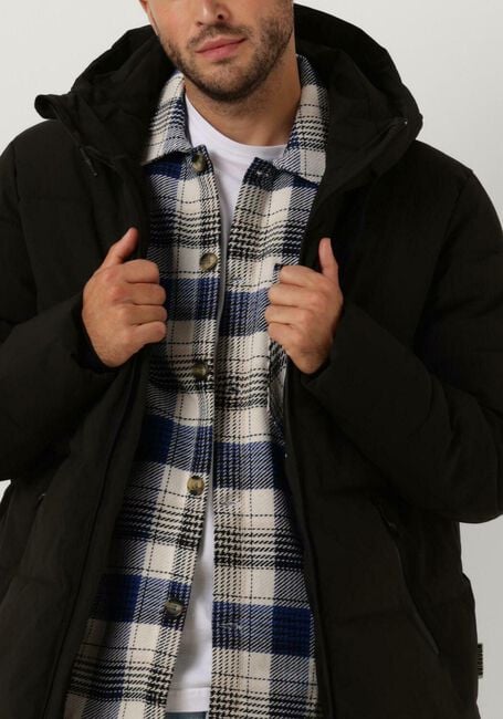 Schwarze WOODBIRD Wattierte Jack WBJOSEPH TECH LONG JACKET - large