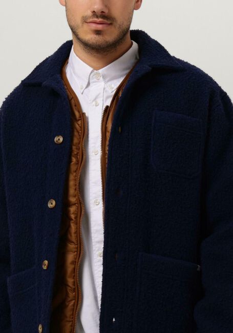 Dunkelblau FORÉT Jack STAY WOOL OVERSHIRT - large