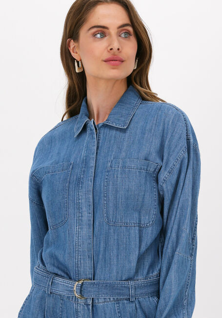 Blaue MICHAEL KORS Jumpsuit CHAMBRAY BELTED JUMPSUIT - large