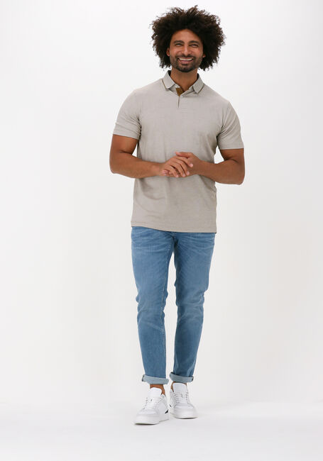 Beige SELECTED MEN Polo-Shirt SLHLEROY COOLMAX SS POLO B NOO - large