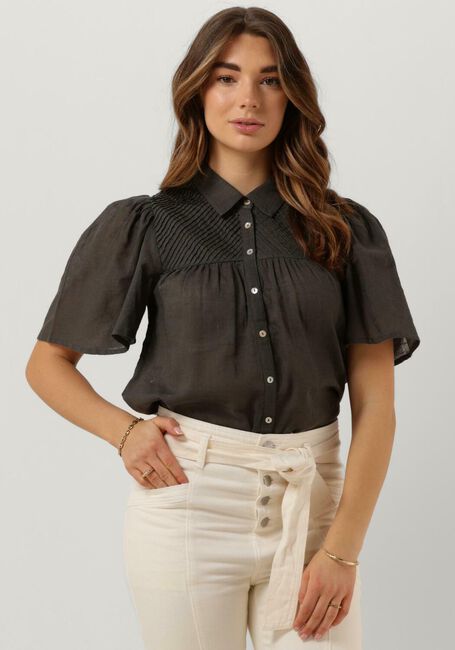 Dunkelgrau RUBY TUESDAY Bluse IMEE COLLAR PINTUCK BLOUSE - large