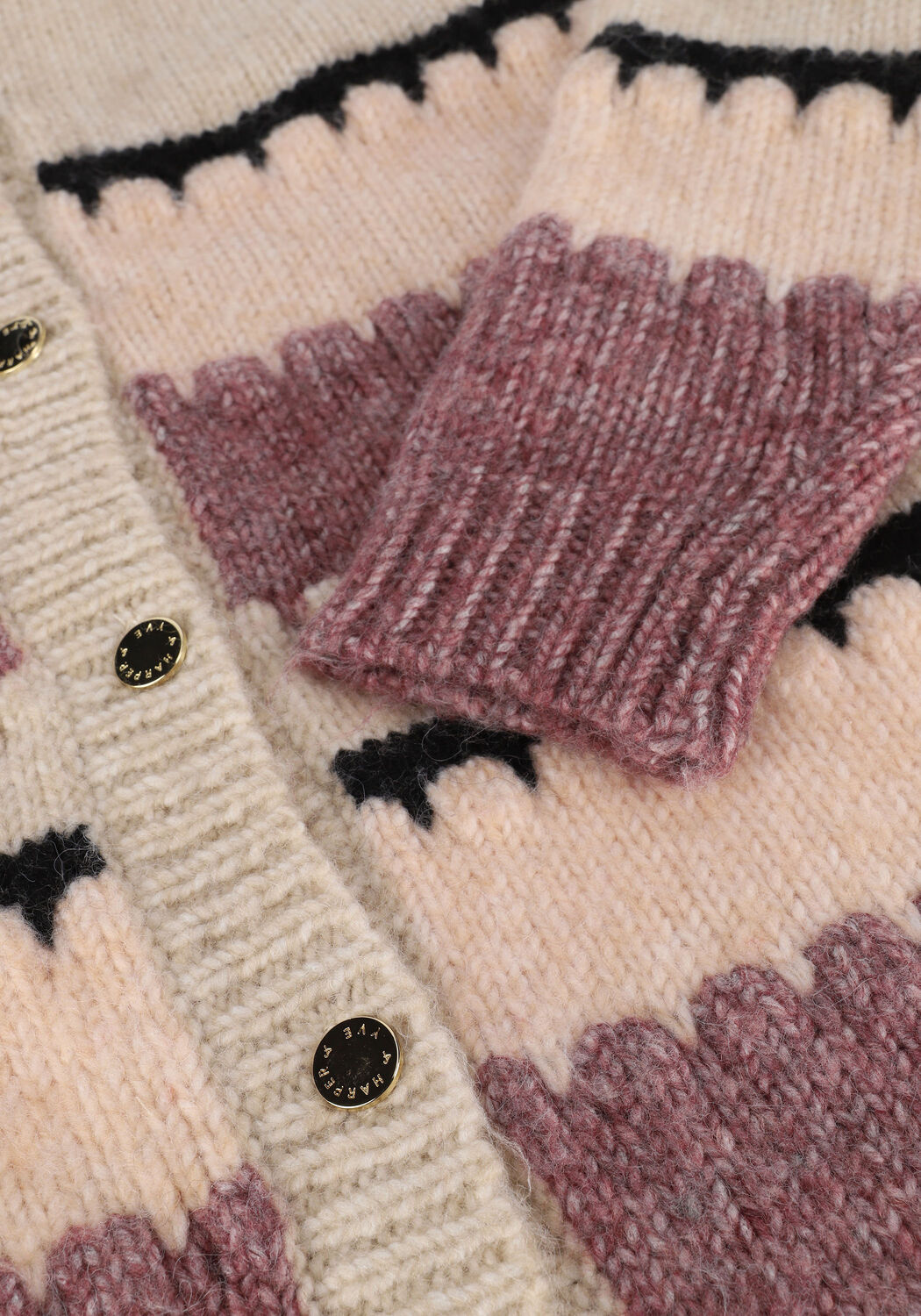 Beige HARPER & YVE Strickjacke JACY-CA - large