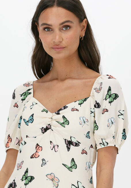 Creme NA-KD Minikleid FRONT ROUCHING MINI DRESS - large