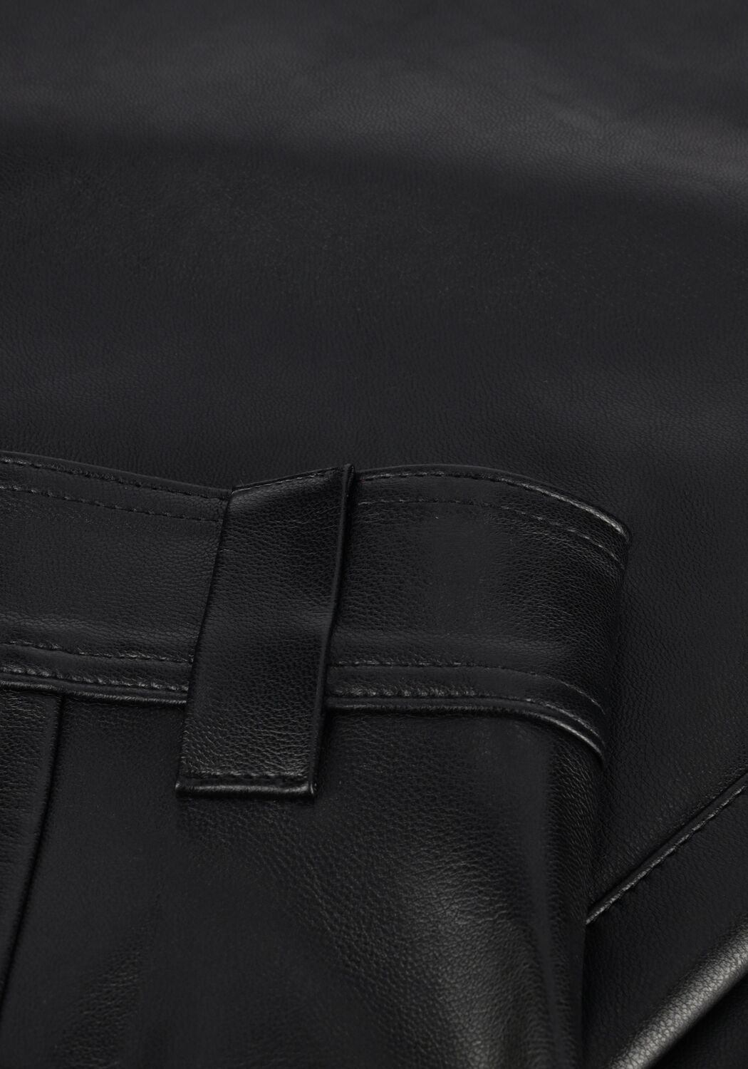 Schwarze VANILIA Hose VEGAN LEATHER TROUSERS - large
