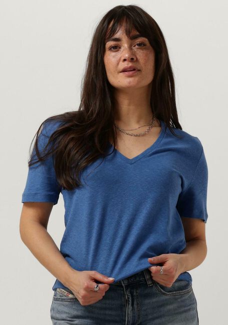 Blaue ACCESS Top SHORT-SLEEVE V BLOUSE - large