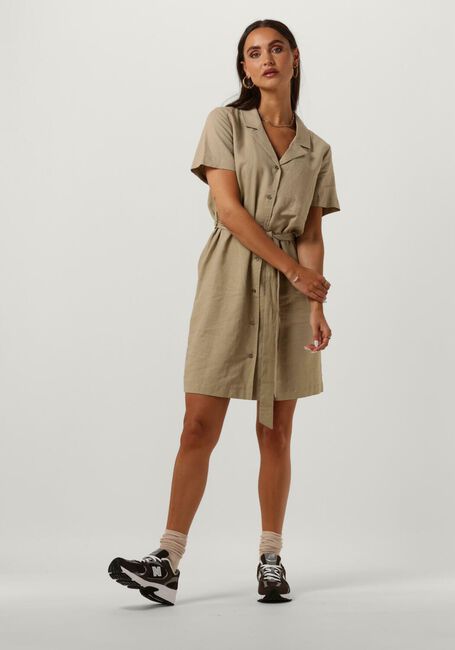 Camelfarbene MODSTRÖM Minikleid DARRELMD DRESS - large