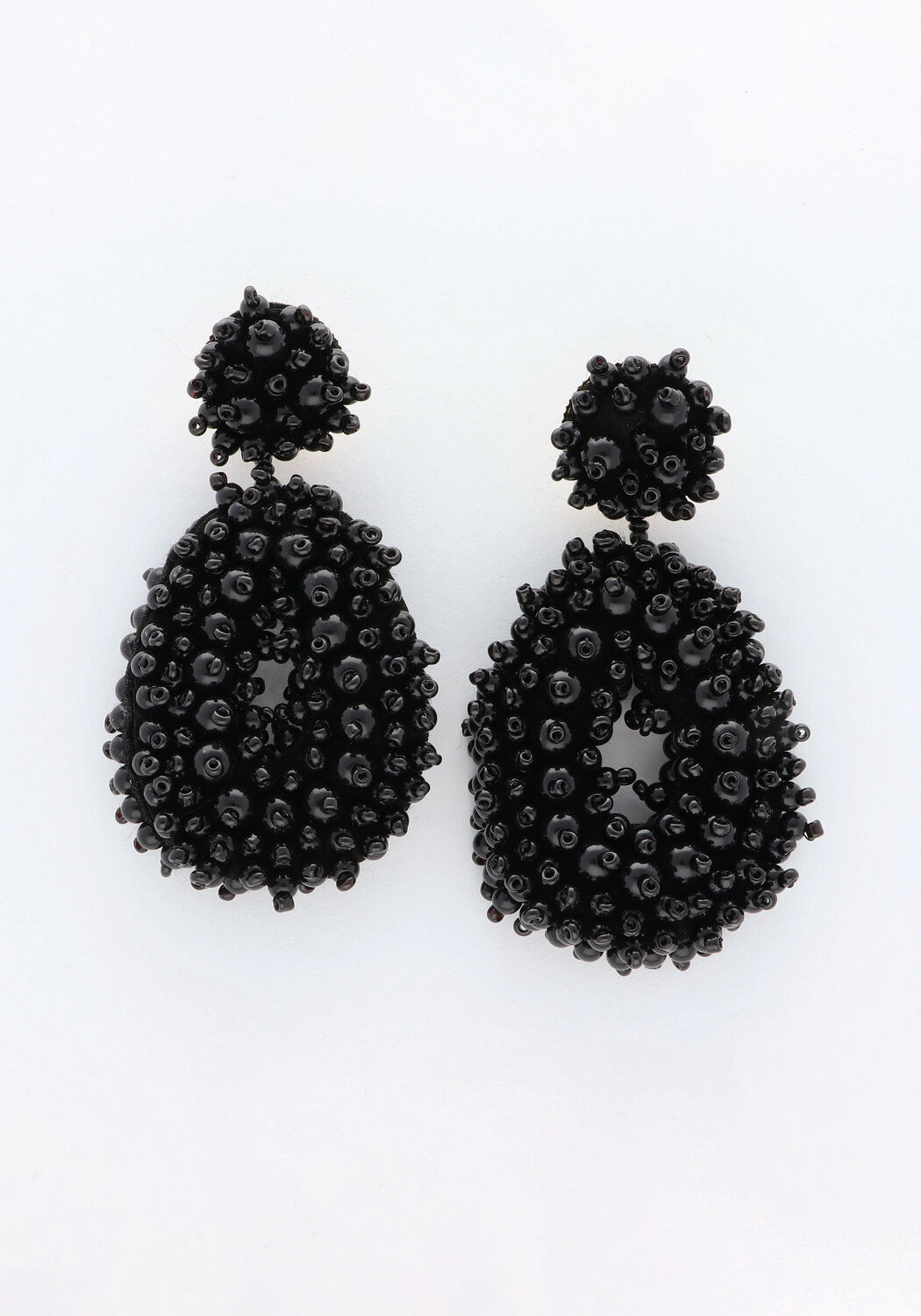 Schwarze NOTRE-V Ohrringe EARRING BEADS - medium
