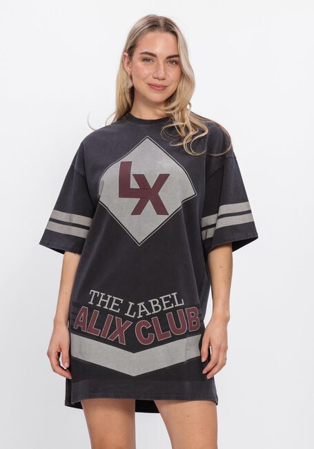 Graue ALIX THE LABEL T-shirt LADIES KNITTED SPORTY T-SHIRT DRESS - large