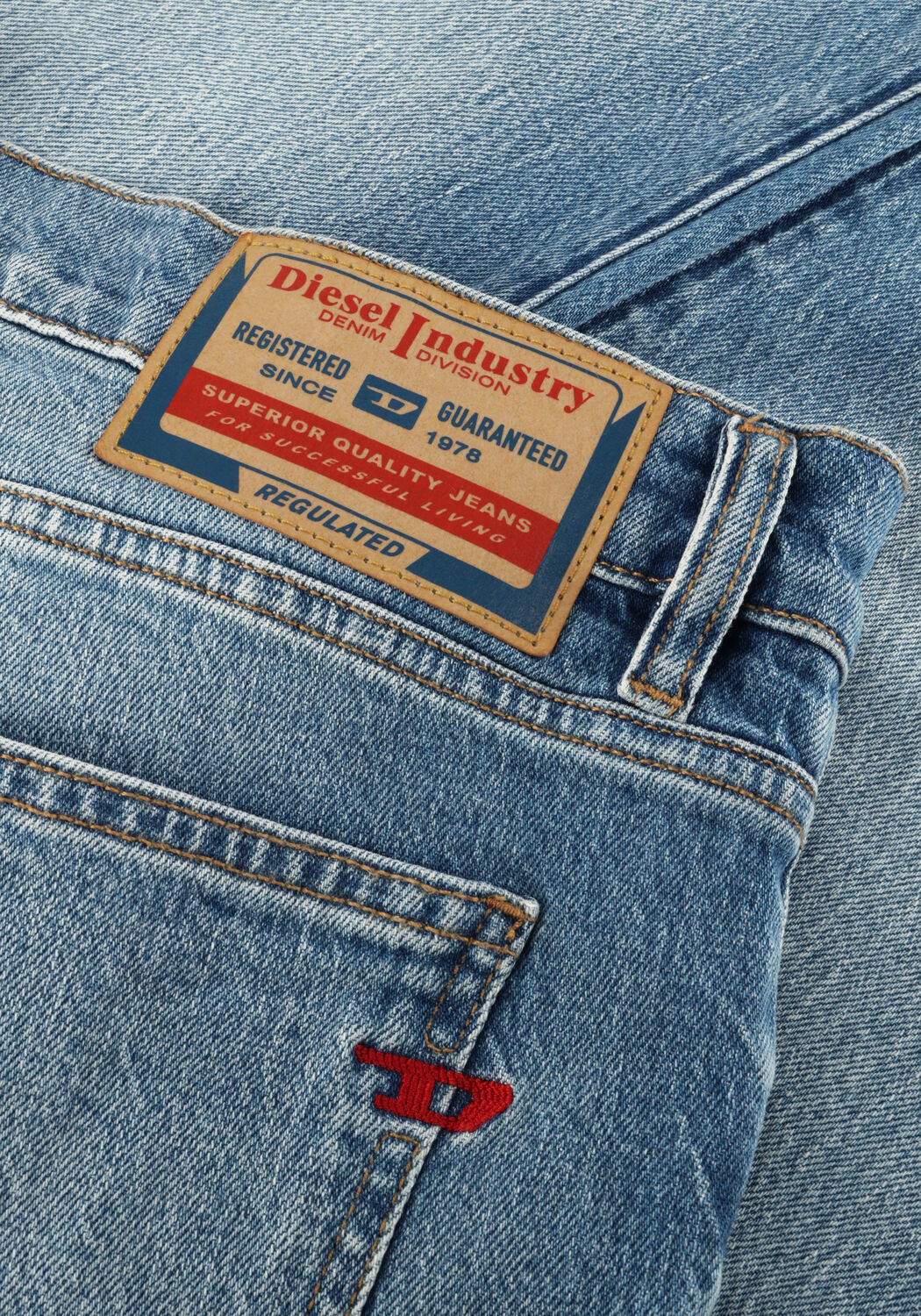 Blaue DIESEL Slim fit jeans 2019 D-STRUKT - large